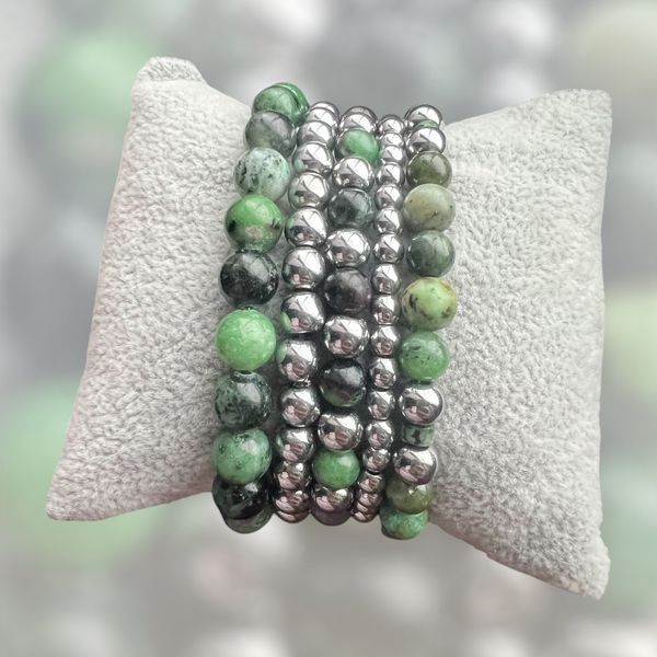 Golden White 6, Gold, XS, 6 mm, Women &bull; Bracelet &bull; Beads &bull; Mix &bull; 6-8mm