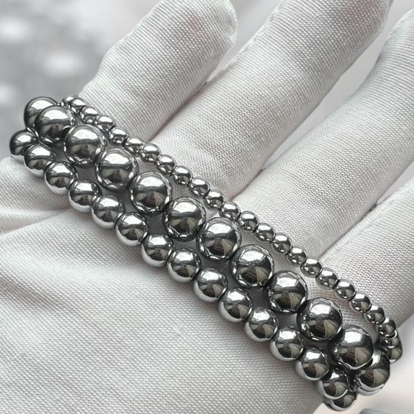 Golden White 6, Gold, XS, 6 mm, Women &bull; Bracelet &bull; Beads &bull; Mix &bull; 6-8mm