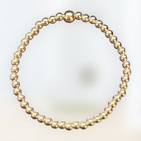 Golden Lemon 4, Gold, XS, 4 mm, Women &bull; Bracelet &bull; Beads &bull; Mix &bull; 6-8mm